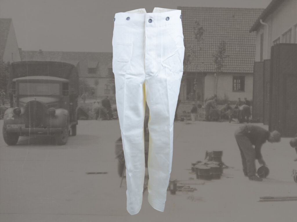 Drillichhose, weiss, ww1, size 3XL