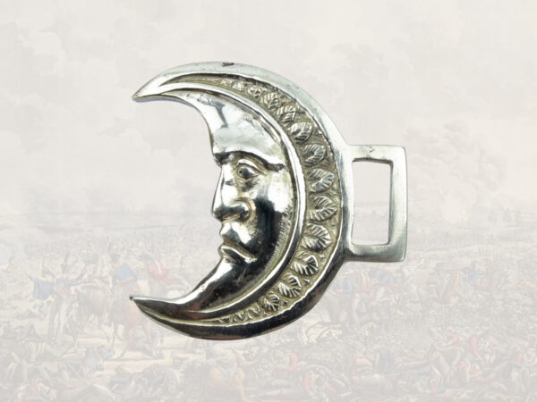 Throat-latch crescent, white metal - Afbeelding 2