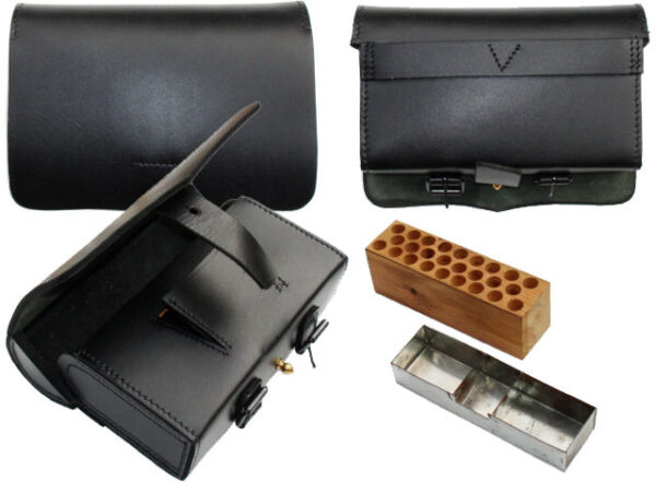 British Cartridge box + block and tin