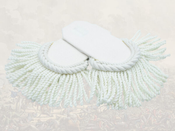 White epaulettes, pair