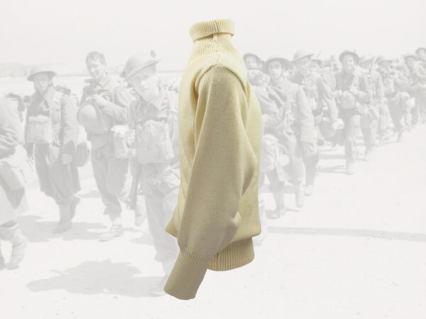 Submariner roll neck sweater, ecru - Image 3