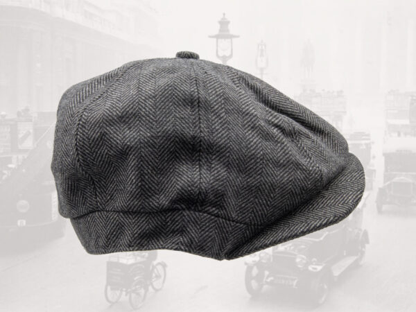 8-panel cap, herringbone, grey – Bild 3