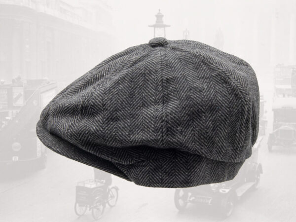 8-panel cap, herringbone, grey – Bild 5