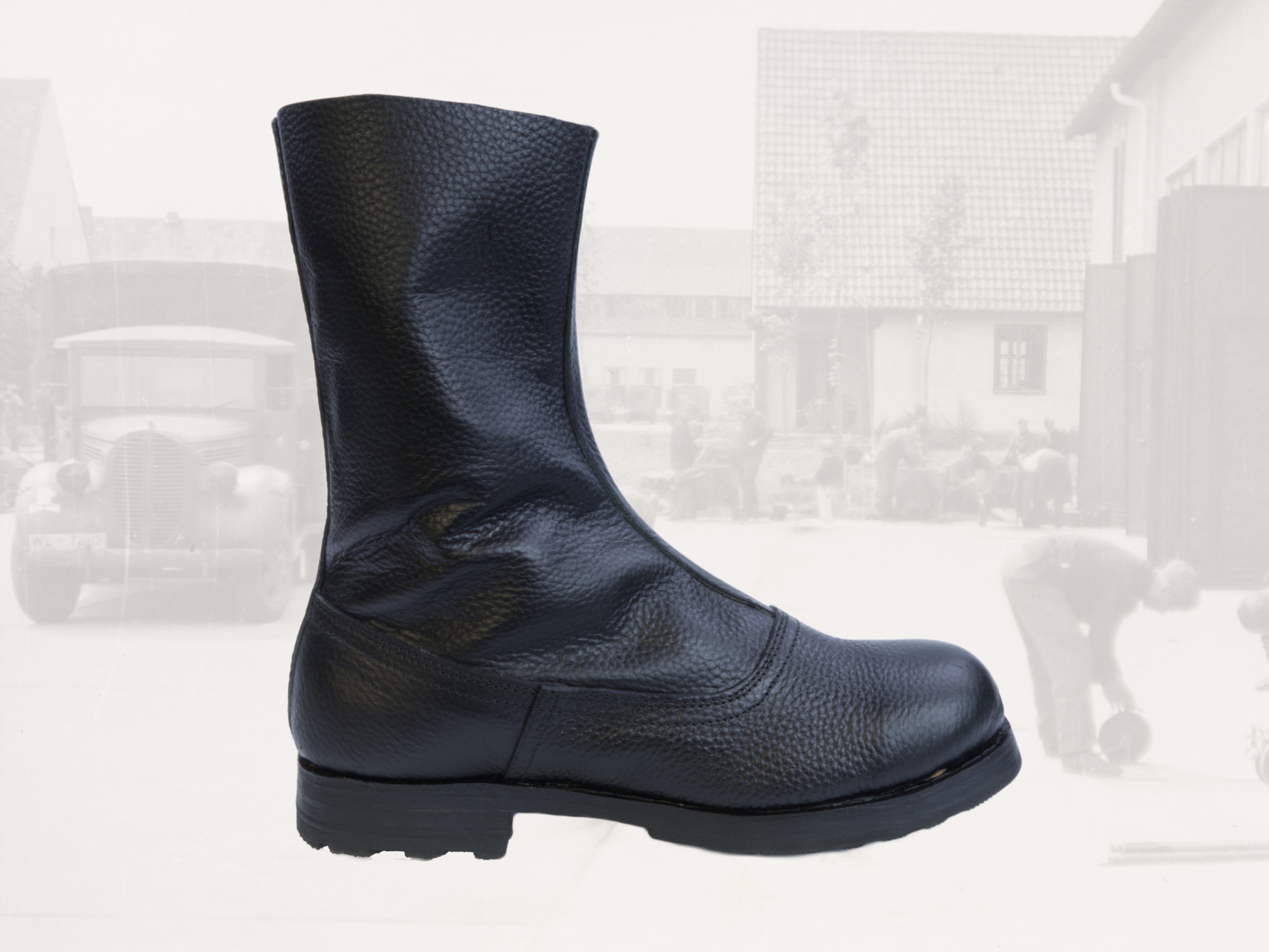 Black military jump boots on sale