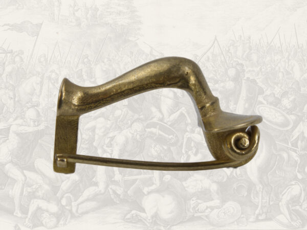 Roman brass bow fibula