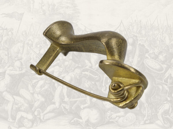 Roman brass fibula - Image 2