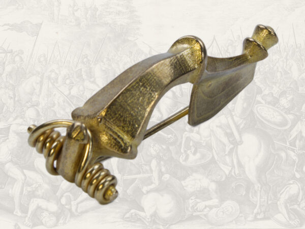 Roman brass fibula - Image 2