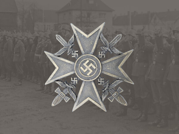 Spanienkreuz mit Schwertern in Bronze