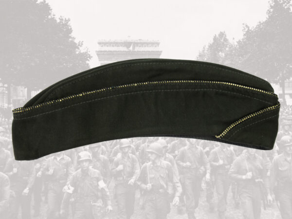 Garrison cap, WAC, officers, O.D. (black/gold)