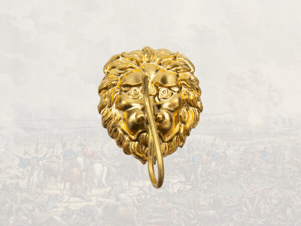 Gold coloured lion head