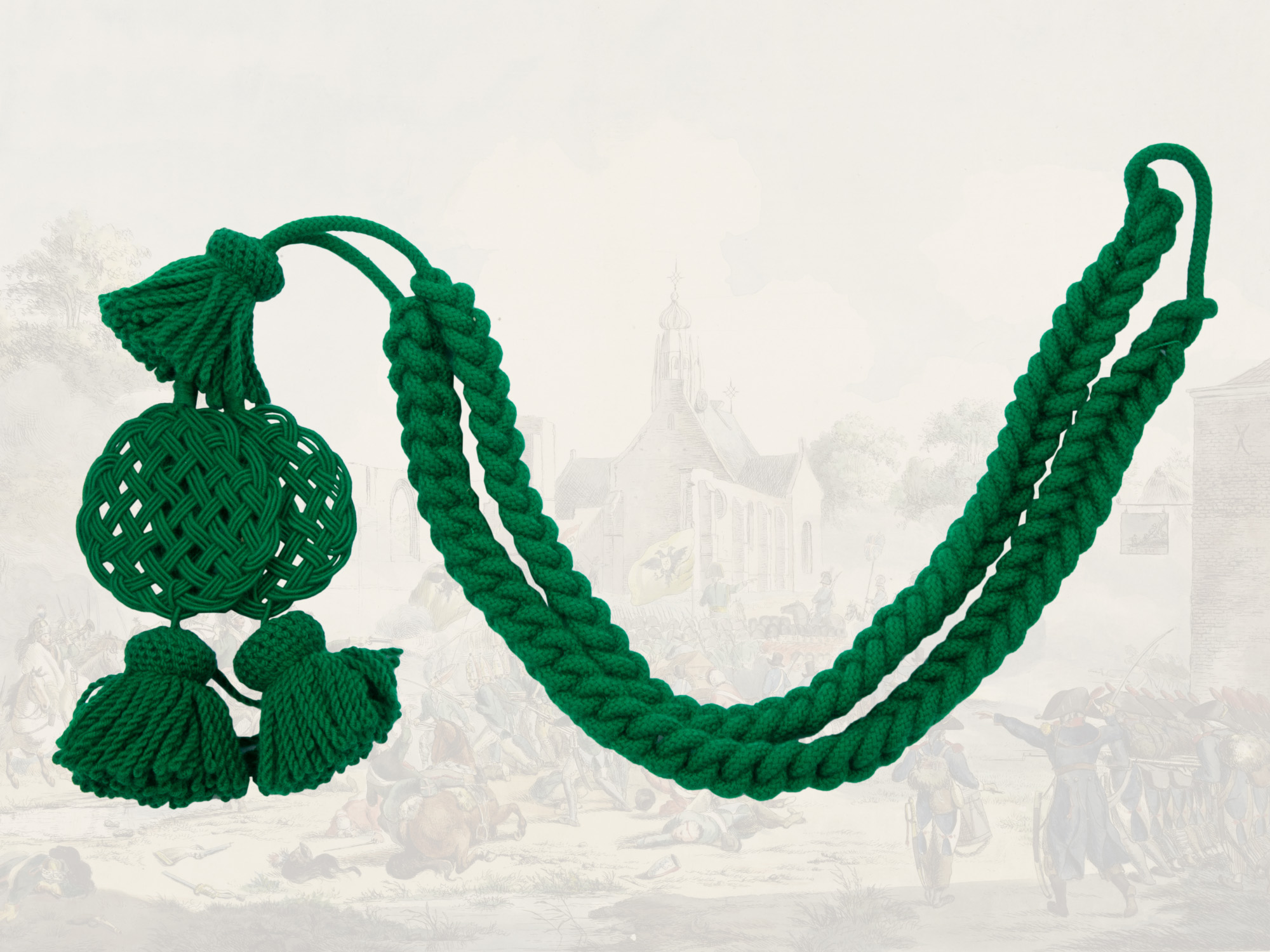 Shako cords green - Re-enactment Shop