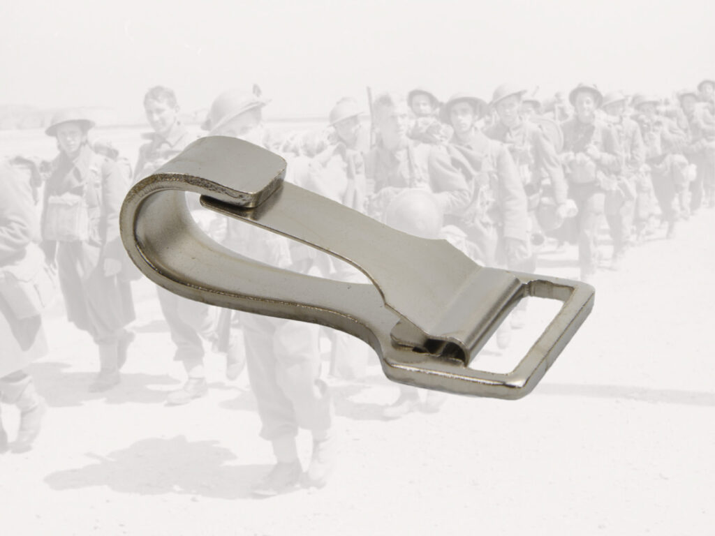 Snap hook, iron, nickel plated