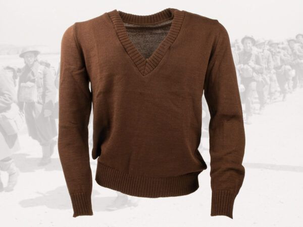 Brown wool sweater, new old stock (original)