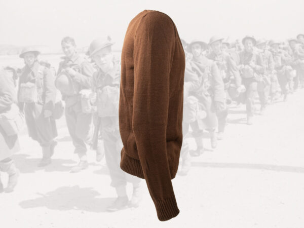 Brown wool sweater, new old stock (original) – Bild 4