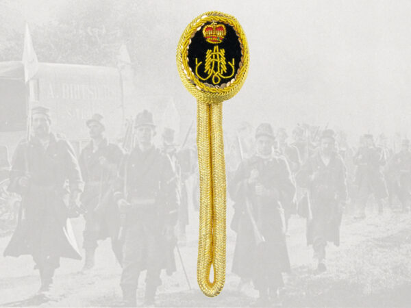Kokarde monogram Albert I, goud