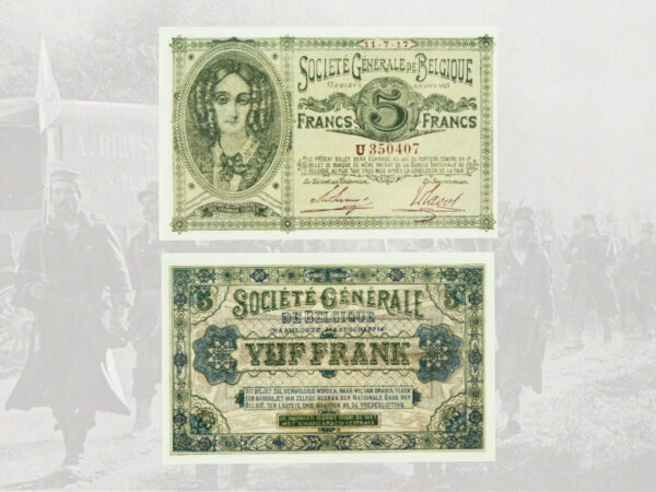 Belgian WWI Banknote set – Bild 4