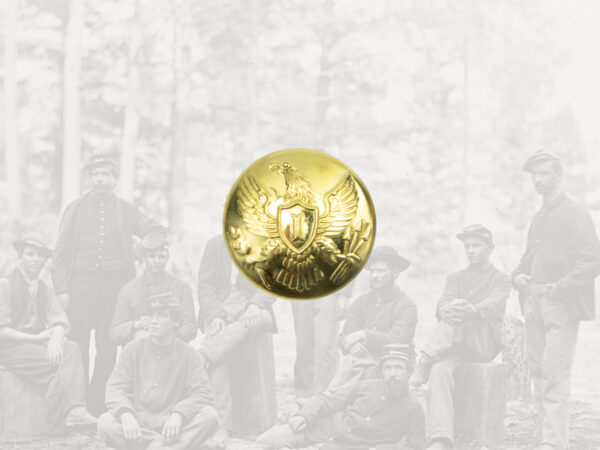 Brass Union Infantry Officers Button