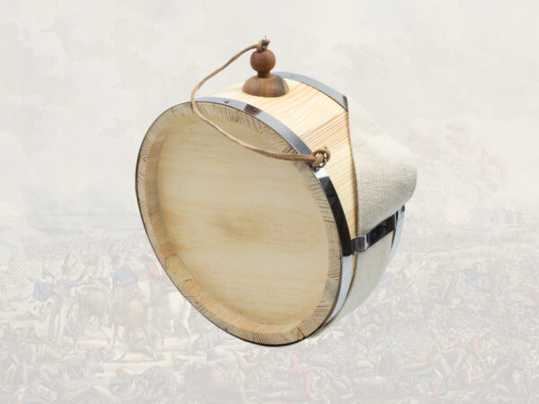 Wooden canteen with plastic liner