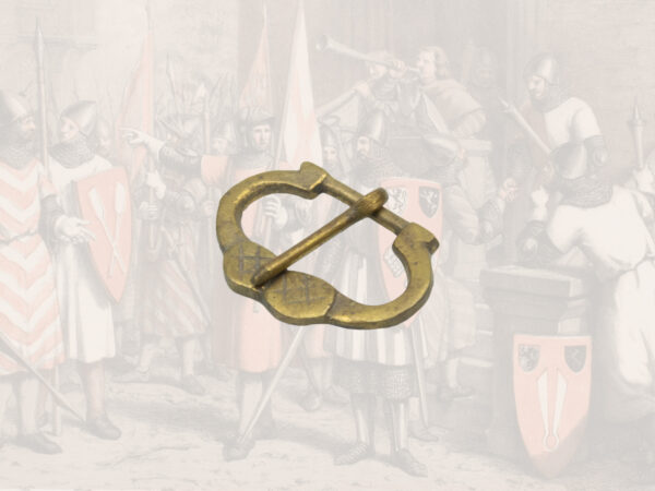 Buckle, brass, 14 mm