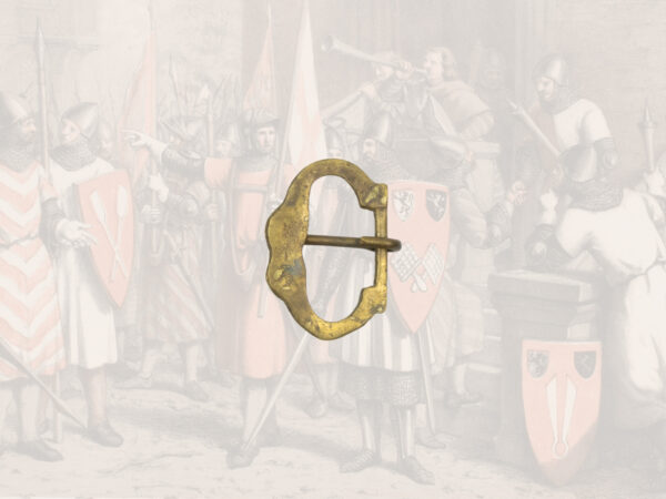 Buckle, brass, 14 mm – Image 3