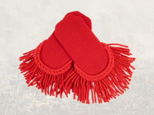 Red epaulettes, pair