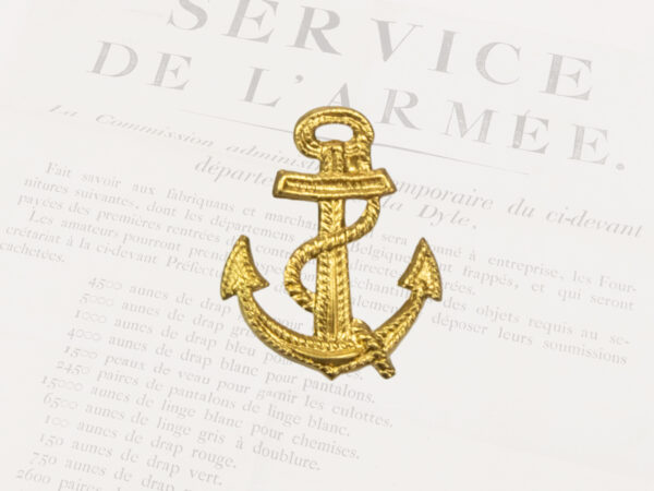 Anker-insigne, goud