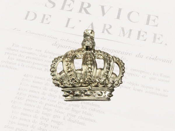 Silver coloured crown