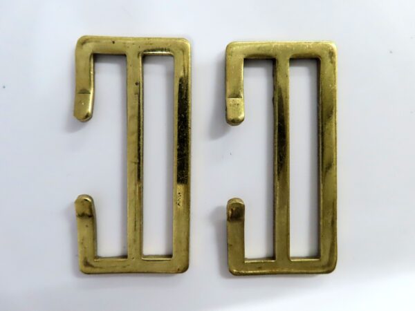 Pair of British shoulder strap buckles