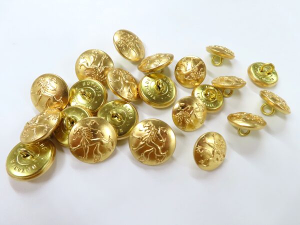 Belgian button, brass